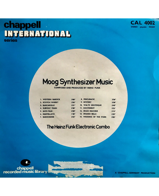 The Heinz Funk Electronic Combo – Moog Synthesizer Music