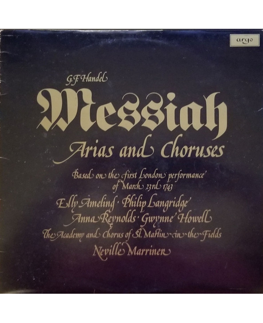 G.F Handel - Messiah (12")