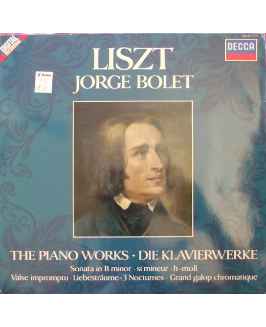 Liszt, Jorge Bolet - The Piano Works - Die Klavierwerke (12")