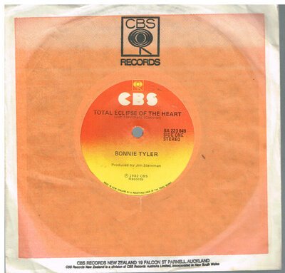 Bonnie Tyler - Total Eclipse Of The Heart (7")-7"-(45's)-Tron Records