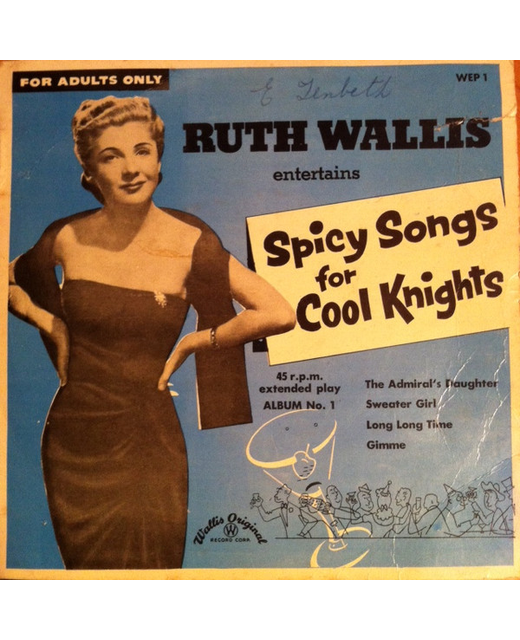 Ruth Wallis - "For Adults Only" - Set of Six (6x7")