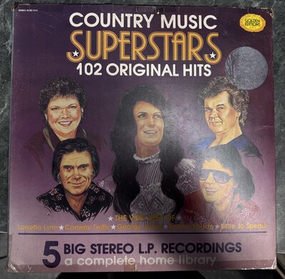 Various - Country Music Superstars 102 Original Hits (Box Set)-Tron Records
